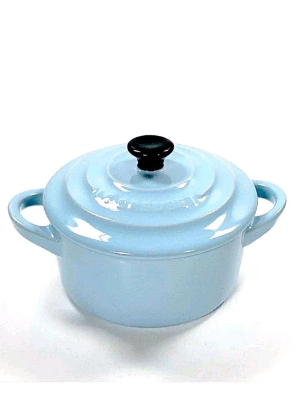 Le Creuset Stoneware Petite Round Mini Cocotte- Sky Blue